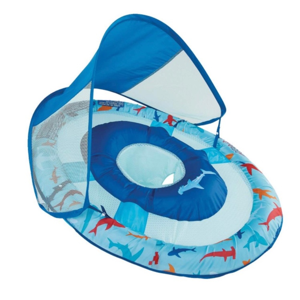 BNWT Swimways Baby Spring Pool/Water Float with Removable Sun Canopy Ages 9-24m